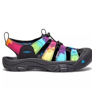 KEEN Newport H2 Women 6.5 Original Tie Dye Hiking Water Sandals 1018834 Black